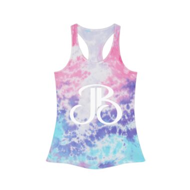 Colorful Tie Dye Racerback Tank Top, Summer Fashion, Bohemian Style, Beach Wear, Yoga Top, Festival Outfit, Casual Wear